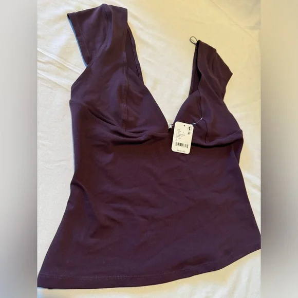 Intimatley Free People V-Neck Cap Sleeve Top - Picture 4 of 7